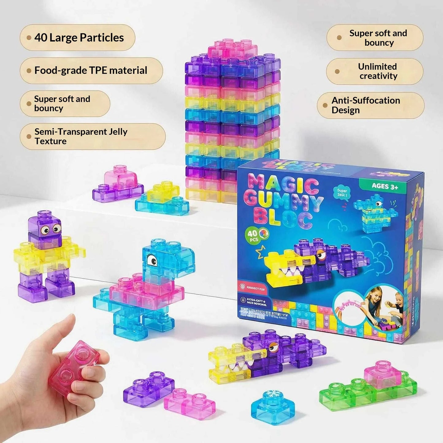 Children Jelly Building Blocks