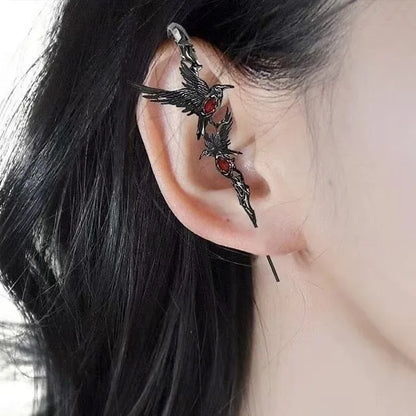 Glamouröse schwarze Ohrringe