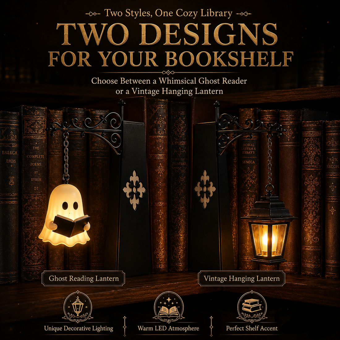 Ghost Bookshelf Lamp