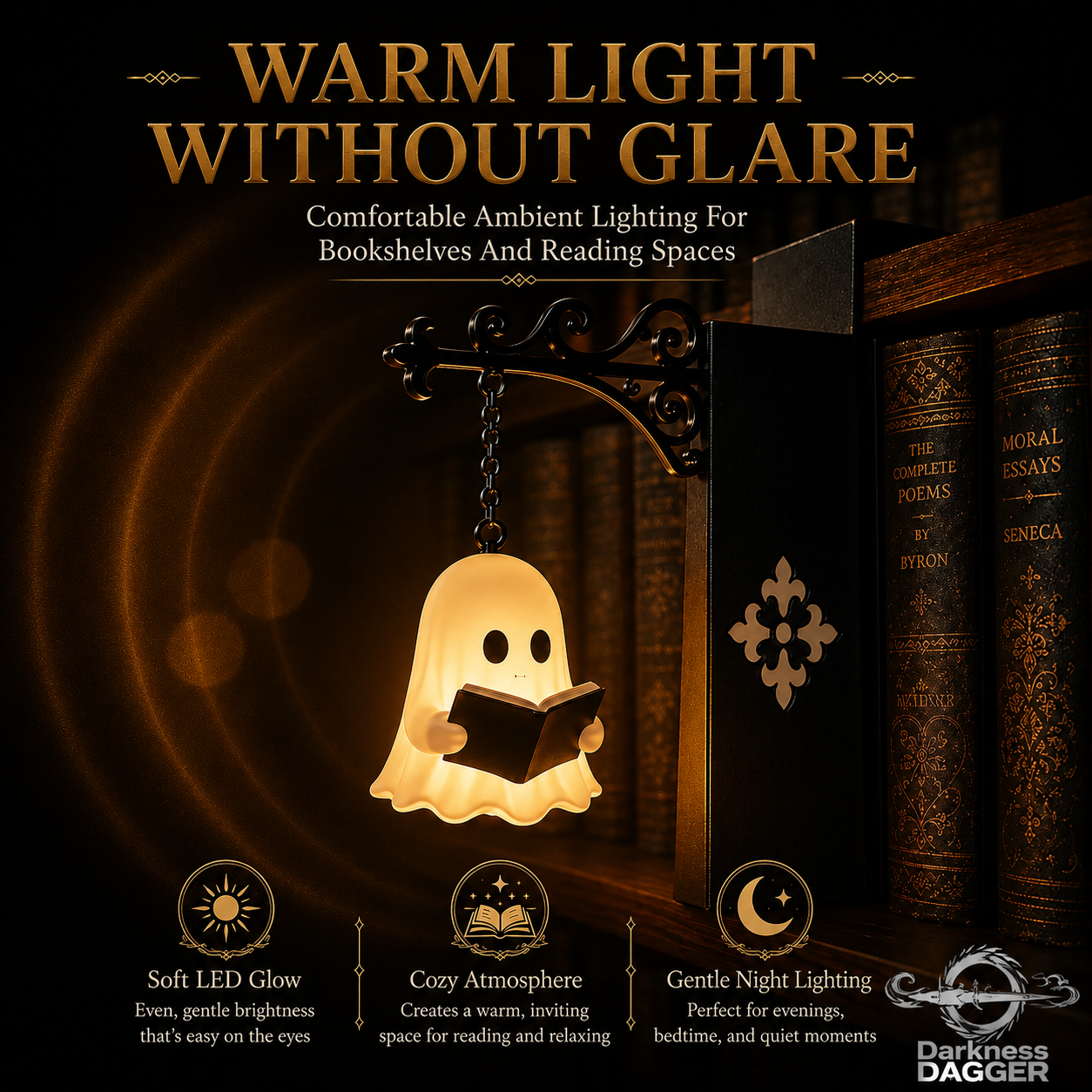 Ghost Bookshelf Lamp